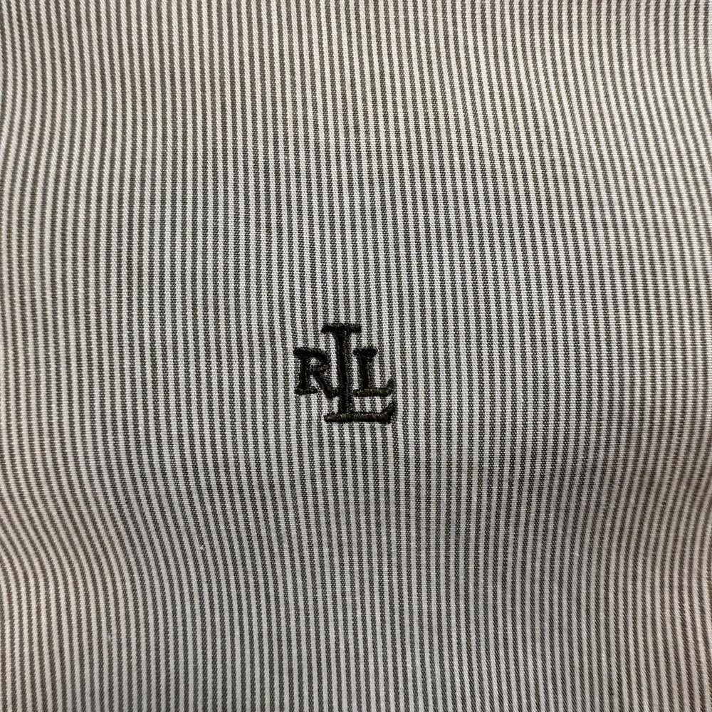 Ralph Lauren Striped Cotton Shirt Women’s 14 – Long Sleeve, Button Front Q-18 - Picture 4 of 8